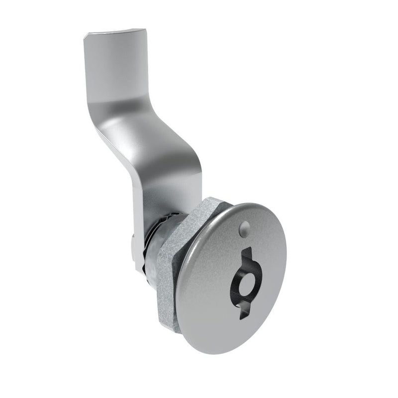 SOUTHCO Quarter-Turn Cam Latch, 5 mm Double Bitted Recess, 30mm (1.18 in) Grip, Sealed, Zinc Alloy, Chrome Plated, Bright [E5-1-071-161]