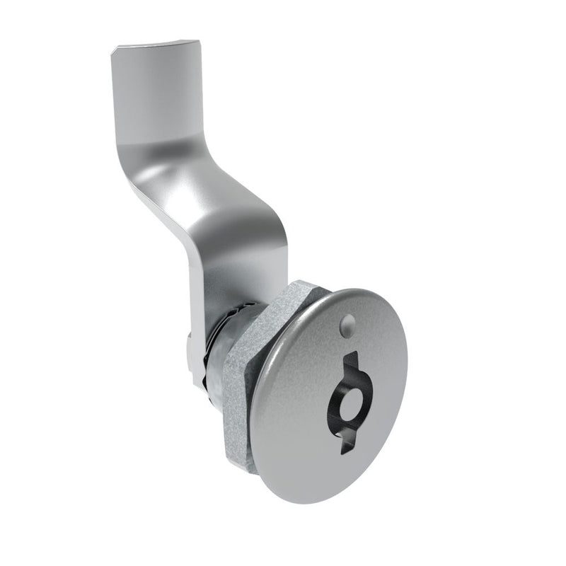 SOUTHCO Quarter-Turn Cam Latch, 5 mm Double Bitted Recess, 32mm (1.25 in) Grip, Sealed, Zinc Alloy, Chrome Plated, Bright [E5-1-071-171]