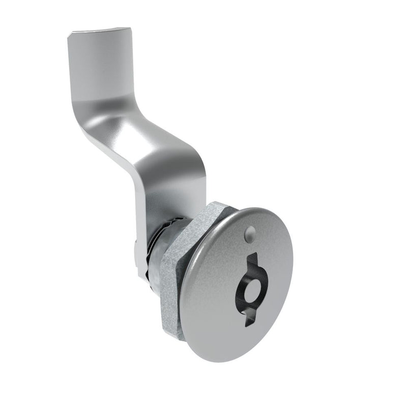 SOUTHCO Quarter-Turn Cam Latch, 5 mm Double Bitted Recess, 36mm (1.42 in) Grip, Sealed, Zinc Alloy, Chrome Plated, Bright [E5-1-071-191]