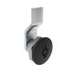 SOUTHCO Quarter-Turn Cam Latch, 5 mm Double Bitted Recess, 4mm (.16 in) Grip, Sealed, Zinc Alloy, Powder Coat, Black [E5-1-075-031]