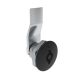SOUTHCO Quarter-Turn Cam Latch, 5 mm Double Bitted Recess, 10mm (.39 in) Grip, Not Sealed, Zinc Alloy, Powder Coat, Black [E5-1-075-060]