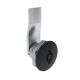 SOUTHCO Quarter-Turn Cam Latch, 5 mm Double Bitted Recess, 12mm (.47 in) Grip, Not Sealed, Zinc Alloy, Powder Coat, Black [E5-1-075-070]