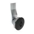SOUTHCO Quarter-Turn Cam Latch, 5 mm Double Bitted Recess, 18mm (.71 in) Grip, Not Sealed, Zinc Alloy, Powder Coat, Black [E5-1-075-100]