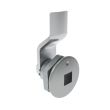 SOUTHCO Quarter-Turn Cam Latch, 8 mm Square Recess, 2mm (.08 in) Grip, Sealed, Zinc Alloy, Chrome Plated, Bright [E5-1-081-021]