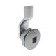 SOUTHCO Quarter-Turn Cam Latch, 8 mm Square Recess, 4mm (.16 in) Grip, Sealed, Zinc Alloy, Chrome Plated, Bright [E5-1-081-031]