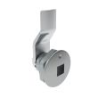 SOUTHCO Quarter-Turn Cam Latch, 8 mm Square Recess, 6mm (.24 in) Grip, Not Sealed, Zinc Alloy, Chrome Plated, Bright [E5-1-081-040]