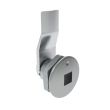 SOUTHCO Quarter-Turn Cam Latch, 8 mm Square Recess, 10mm (.39 in) Grip, Sealed, Zinc Alloy, Chrome Plated, Bright [E5-1-081-061]
