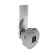 SOUTHCO Quarter-Turn Cam Latch, 8 mm Square Recess, 12mm (.47 in) Grip, Not Sealed, Zinc Alloy, Chrome Plated, Bright [E5-1-081-070]
