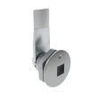 SOUTHCO Quarter-Turn Cam Latch, 8 mm Square Recess, 14mm (.55 in) Grip, Sealed, Zinc Alloy, Chrome Plated, Bright [E5-1-081-081]