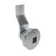 SOUTHCO Quarter-Turn Cam Latch, 8 mm Square Recess, 22mm (.87 in) Grip, Not Sealed, Zinc Alloy, Chrome Plated, Bright [E5-1-081-120]