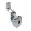 SOUTHCO Quarter-Turn Cam Latch, 8 mm Square Recess, 34mm (1.34 in) Grip, Not Sealed, Zinc Alloy, Chrome Plated, Bright [E5-1-081-180]