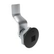 SOUTHCO Quarter-Turn Cam Latch, 8 mm Square Recess, 30mm (1.18 in) Grip, Sealed, Zinc Alloy, Powder Coat, Black [E5-1-085-161]