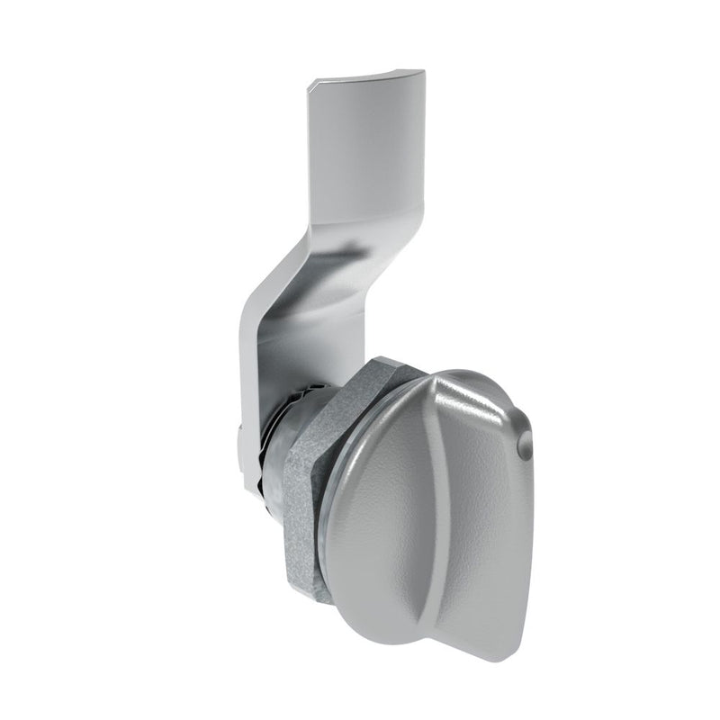 SOUTHCO Quarter-Turn Cam Latch, Short wing, 4mm (.16 in) Grip, Sealed, Zinc Alloy, Chrome Plated, Bright [E5-1-111-031]