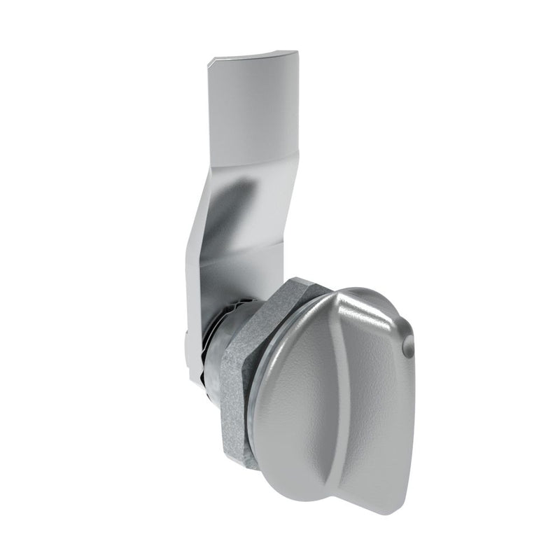 SOUTHCO Quarter-Turn Cam Latch, Short wing, 10mm (.39 in) Grip, Sealed, Zinc Alloy, Chrome Plated, Bright [E5-1-111-061]