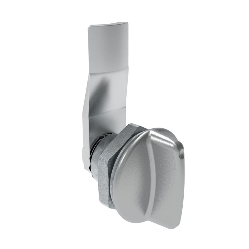 SOUTHCO Quarter-Turn Cam Latch, Short wing, 12mm (.47 in) Grip, Sealed, Zinc Alloy, Chrome Plated, Bright [E5-1-111-071]