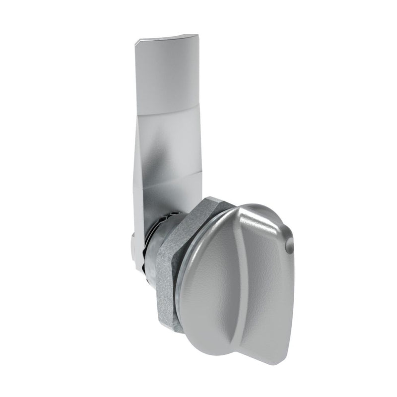SOUTHCO Quarter-Turn Cam Latch, Short wing, 14mm (.55 in) Grip, Sealed, Zinc Alloy, Chrome Plated, Bright [E5-1-111-081]