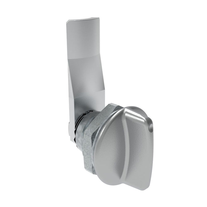 SOUTHCO Quarter-Turn Cam Latch, Short wing, 16mm (.63 in) Grip, Not Sealed, Zinc Alloy, Chrome Plated, Bright [E5-1-111-090]