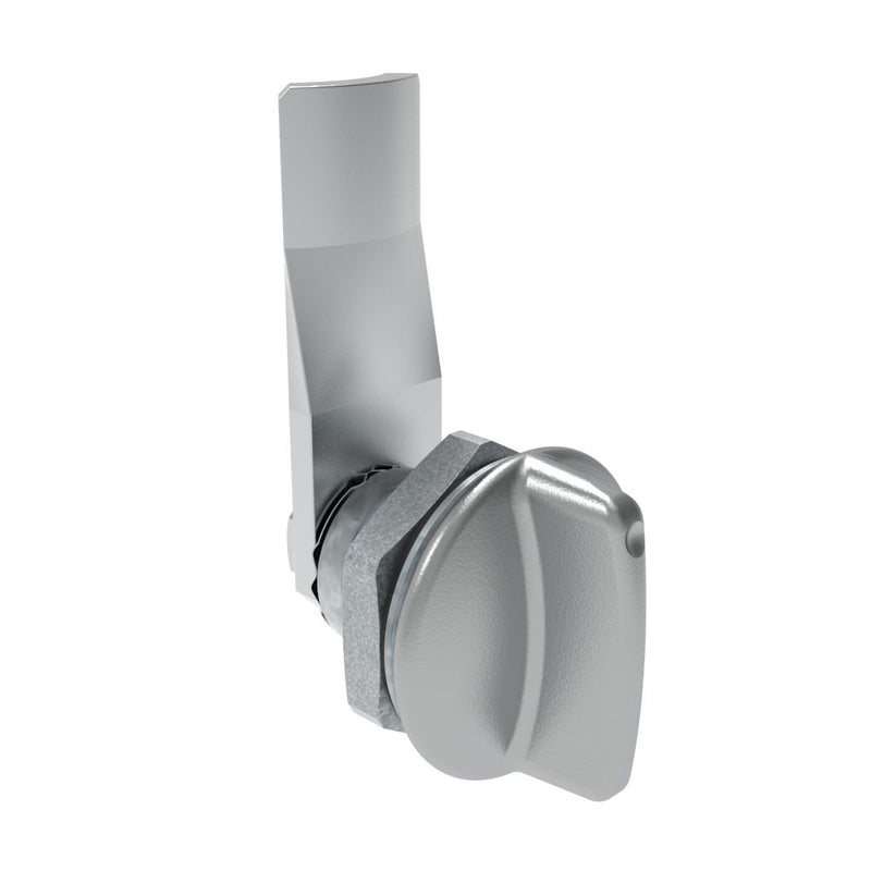 SOUTHCO Quarter-Turn Cam Latch, Short wing, 16mm (.63 in) Grip, Sealed, Zinc Alloy, Chrome Plated, Bright [E5-1-111-091]