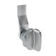SOUTHCO Quarter-Turn Cam Latch, Short wing, 18mm (.71 in) Grip, Not Sealed, Zinc Alloy, Chrome Plated, Bright [E5-1-111-100]