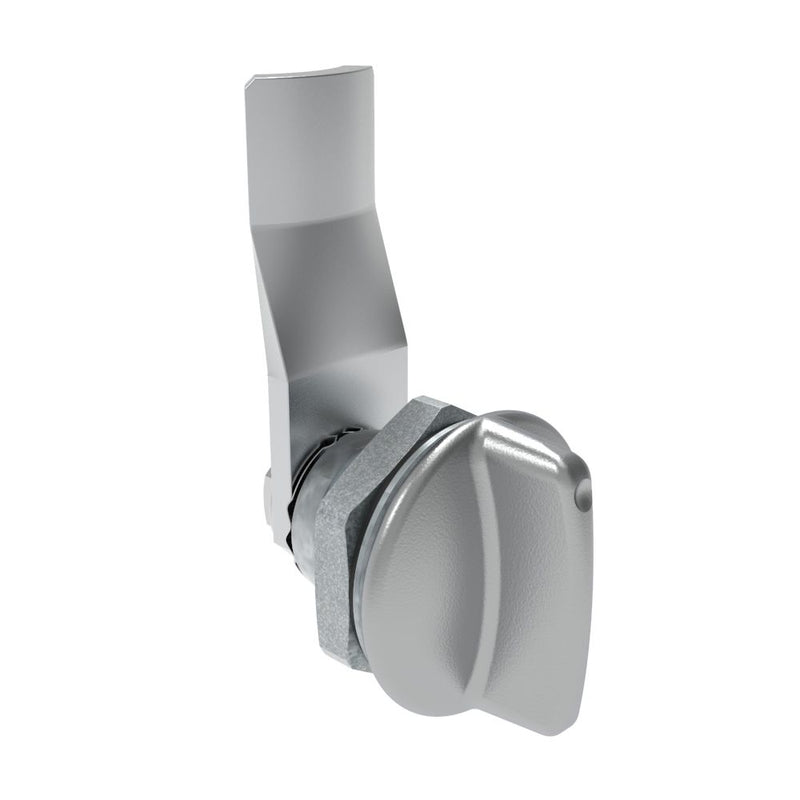 SOUTHCO Quarter-Turn Cam Latch, Short wing, 18mm (.71 in) Grip, Sealed, Zinc Alloy, Chrome Plated, Bright [E5-1-111-101]