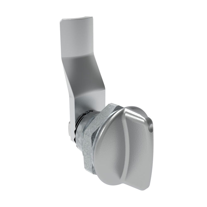 SOUTHCO Quarter-Turn Cam Latch, Short wing, 20mm (.79 in) Grip, Not Sealed, Zinc Alloy, Chrome Plated, Bright [E5-1-111-110]