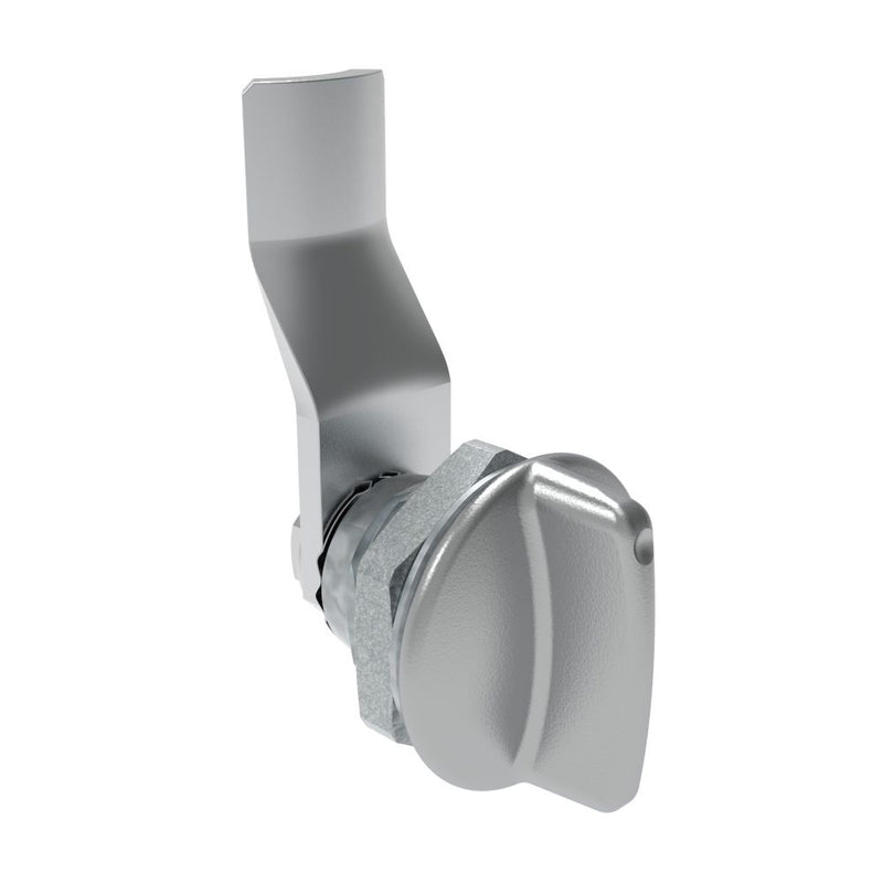SOUTHCO Quarter-Turn Cam Latch, Short wing, 22mm (.87 in) Grip, Not Sealed, Zinc Alloy, Chrome Plated, Bright [E5-1-111-120]
