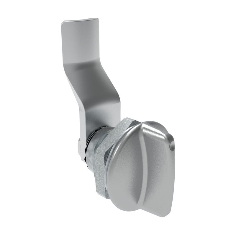 SOUTHCO Quarter-Turn Cam Latch, Short wing, 24mm (.94 in) Grip, Not Sealed, Zinc Alloy, Chrome Plated, Bright [E5-1-111-130]