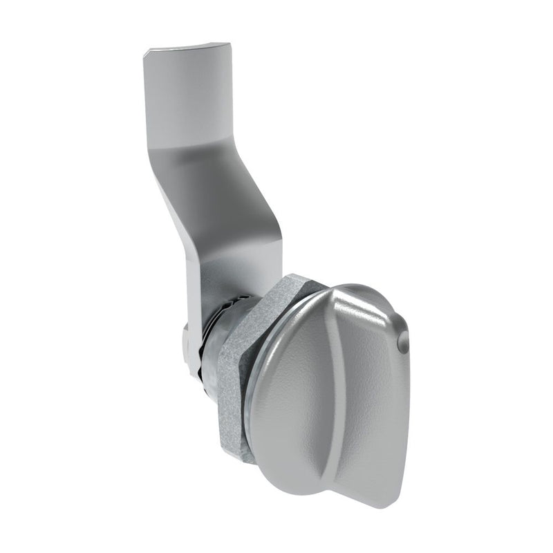 SOUTHCO Quarter-Turn Cam Latch, Short wing, 24mm (.94 in) Grip, Sealed, Zinc Alloy, Chrome Plated, Bright [E5-1-111-131]
