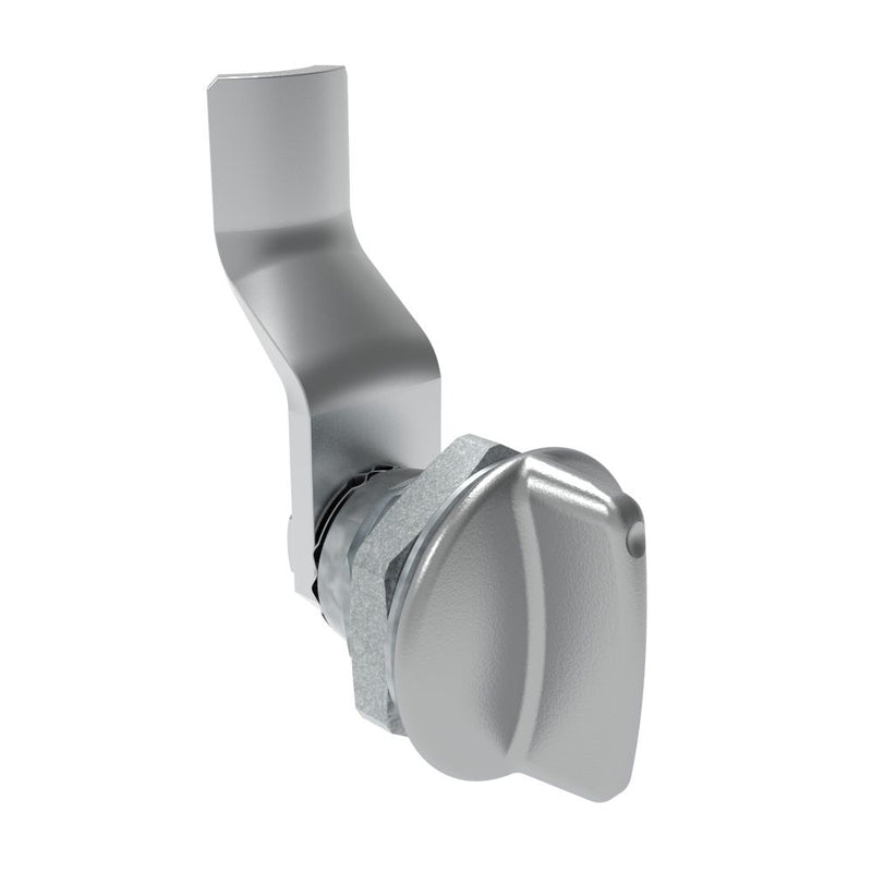 SOUTHCO Quarter-Turn Cam Latch, Short wing, 26mm (1.02 in) Grip, Not Sealed, Zinc Alloy, Chrome Plated, Bright [E5-1-111-140]