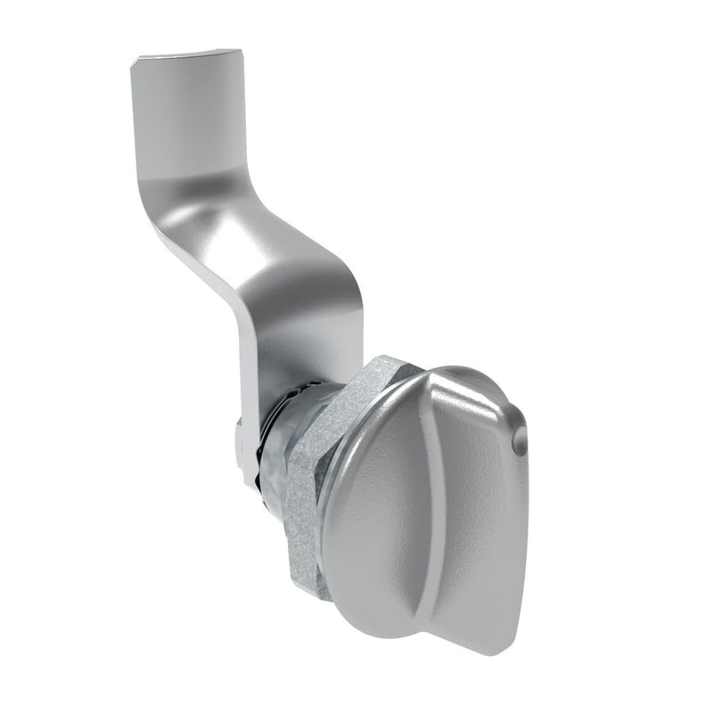 SOUTHCO Quarter-Turn Cam Latch, Short wing, 34mm (1.34 in) Grip, Not Sealed, Zinc Alloy, Chrome Plated, Bright [E5-1-111-180]