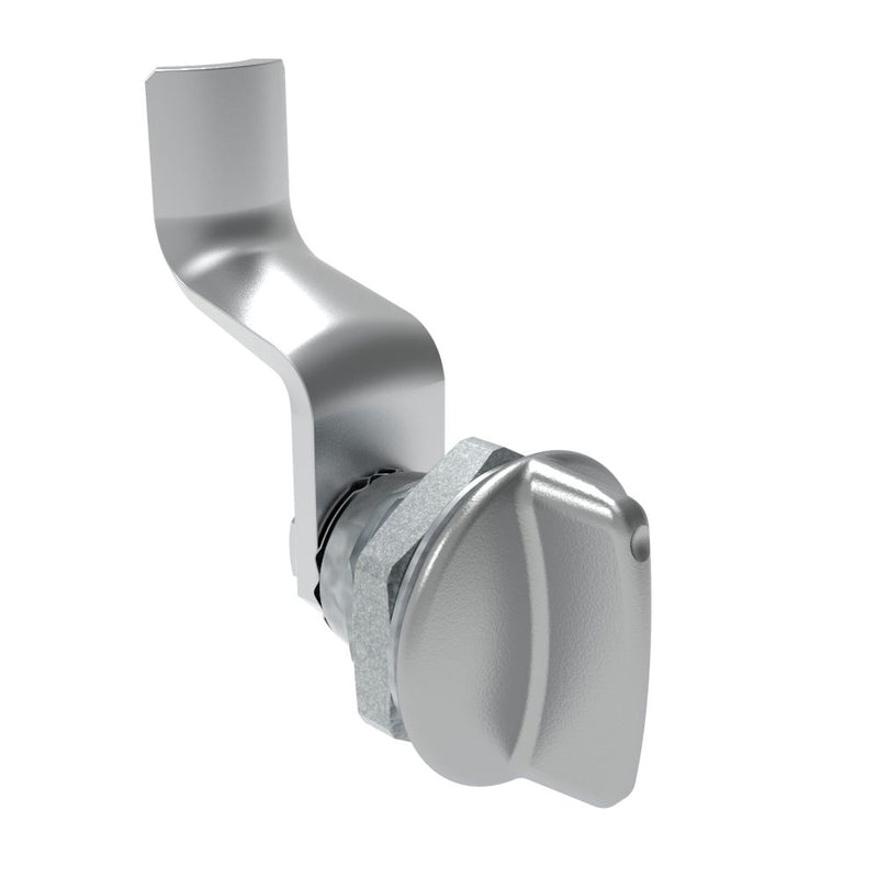 SOUTHCO Quarter-Turn Cam Latch, Short wing, 36mm (1.42 in) Grip, Not Sealed, Zinc Alloy, Chrome Plated, Bright [E5-1-111-190]