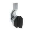 SOUTHCO Quarter-Turn Cam Latch, Short wing, 6mm (.24 in) Grip, Not Sealed, Zinc Alloy, Powder Coat, Black [E5-1-115-040]
