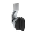 SOUTHCO Quarter-Turn Cam Latch, Short wing, 8mm (.31 in) Grip, Sealed, Zinc Alloy, Powder Coat, Black [E5-1-115-051]