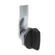 SOUTHCO Quarter-Turn Cam Latch, Short wing, 12mm (.47 in) Grip, Sealed, Zinc Alloy, Powder Coat, Black [E5-1-115-071]