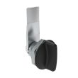 SOUTHCO Quarter-Turn Cam Latch, Short wing, 14mm (.55 in) Grip, Not Sealed, Zinc Alloy, Powder Coat, Black [E5-1-115-080]