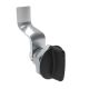 SOUTHCO Quarter-Turn Cam Latch, Short wing, 34mm (1.34 in) Grip, Not Sealed, Zinc Alloy, Powder Coat, Black [E5-1-115-180]