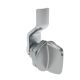 SOUTHCO Quarter-Turn Cam Latch, Tall wing, 2mm (.08 in) Grip, Not Sealed, Zinc Alloy, Chrome Plated, Bright [E5-1-121-020]