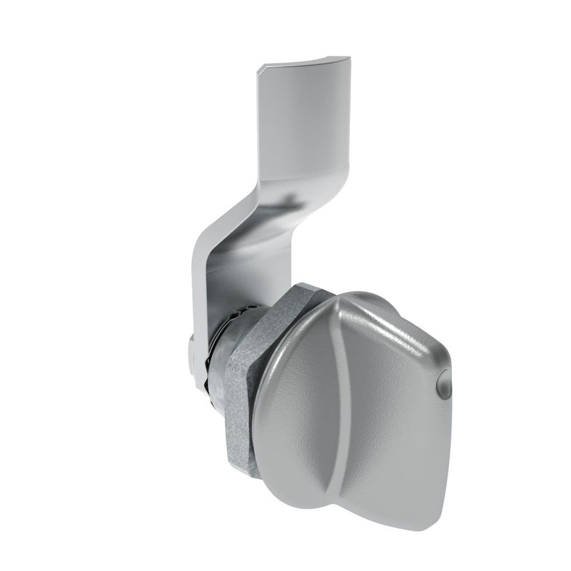 SOUTHCO Quarter-Turn Cam Latch, Tall wing, 2mm (.08 in) Grip, Sealed, Zinc Alloy, Chrome Plated, Bright [E5-1-121-021]