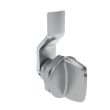 SOUTHCO Quarter-Turn Cam Latch, Tall wing, 4mm (.16 in) Grip, Not Sealed, Zinc Alloy, Chrome Plated, Bright [E5-1-121-030]