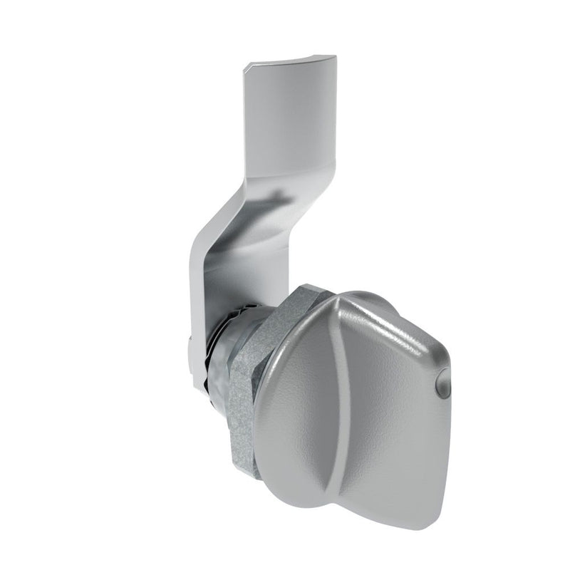 SOUTHCO Quarter-Turn Cam Latch, Tall wing, 4mm (.16 in) Grip, Not Sealed, Zinc Alloy, Chrome Plated, Bright [E5-1-121-030]