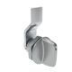 SOUTHCO Quarter-Turn Cam Latch, Tall wing, 4mm (.16 in) Grip, Sealed, Zinc Alloy, Chrome Plated, Bright [E5-1-121-031]