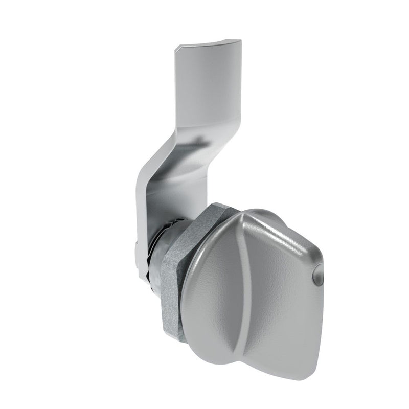 SOUTHCO Quarter-Turn Cam Latch, Tall wing, 4mm (.16 in) Grip, Sealed, Zinc Alloy, Chrome Plated, Bright [E5-1-121-031]