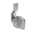 SOUTHCO Quarter-Turn Cam Latch, Tall wing, 6mm (.24 in) Grip, Not Sealed, Zinc Alloy, Chrome Plated, Bright [E5-1-121-040]