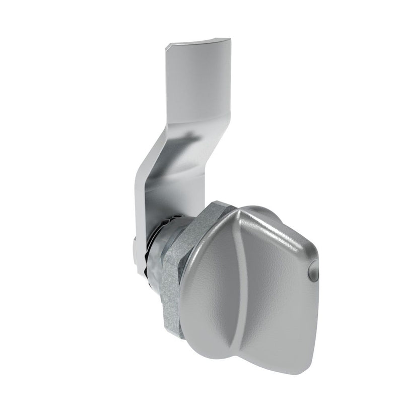 SOUTHCO Quarter-Turn Cam Latch, Tall wing, 6mm (.24 in) Grip, Not Sealed, Zinc Alloy, Chrome Plated, Bright [E5-1-121-040]
