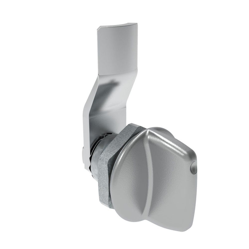 SOUTHCO Quarter-Turn Cam Latch, Tall wing, 8mm (.31 in) Grip, Sealed, Zinc Alloy, Chrome Plated, Bright [E5-1-121-051]