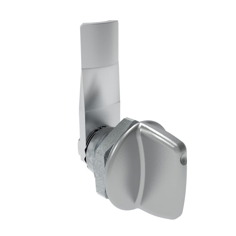 SOUTHCO Quarter-Turn Cam Latch, Tall wing, 14mm (.55 in) Grip, Not Sealed, Zinc Alloy, Chrome Plated, Bright [E5-1-121-080]