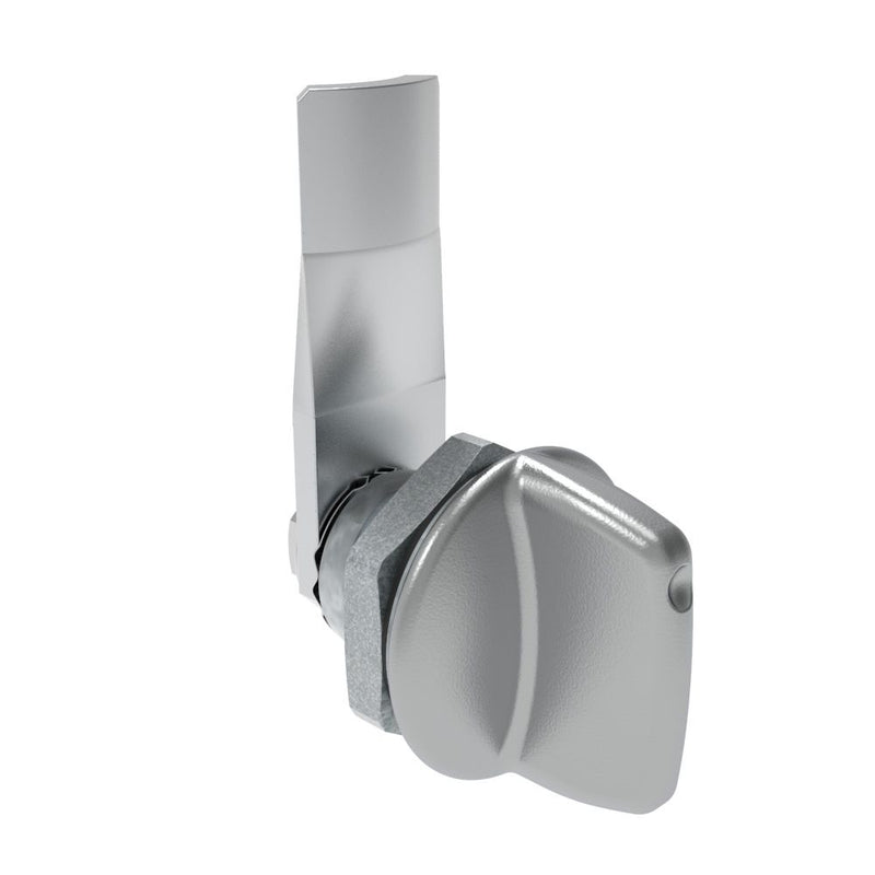 SOUTHCO Quarter-Turn Cam Latch, Tall wing, 14mm (.55 in) Grip, Sealed, Zinc Alloy, Chrome Plated, Bright [E5-1-121-081]