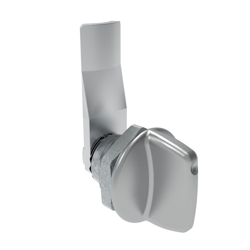 SOUTHCO Quarter-Turn Cam Latch, Tall wing, 16mm (.63 in) Grip, Not Sealed, Zinc Alloy, Chrome Plated, Bright [E5-1-121-090]