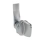 SOUTHCO Quarter-Turn Cam Latch, Tall wing, 16mm (.63 in) Grip, Not Sealed, Zinc Alloy, Chrome Plated, Bright [E5-1-121-090]