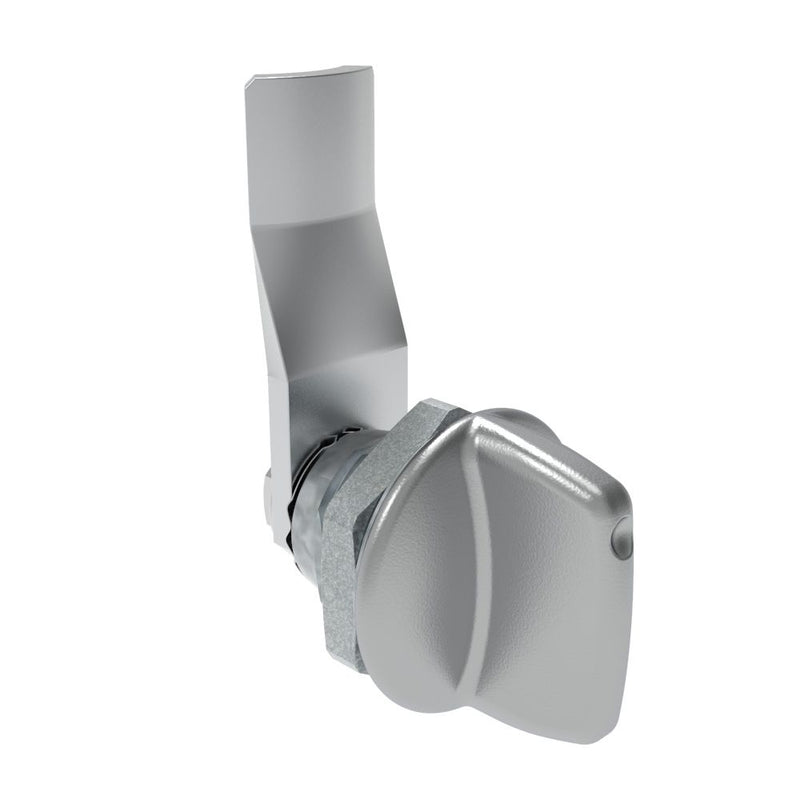 SOUTHCO Quarter-Turn Cam Latch, Tall wing, 18mm (.71 in) Grip, Not Sealed, Zinc Alloy, Chrome Plated, Bright [E5-1-121-100]